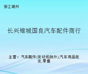 長(zhǎng)興雉城國(guó)良汽車配件商行 專業(yè)汽車配件的可靠選擇
